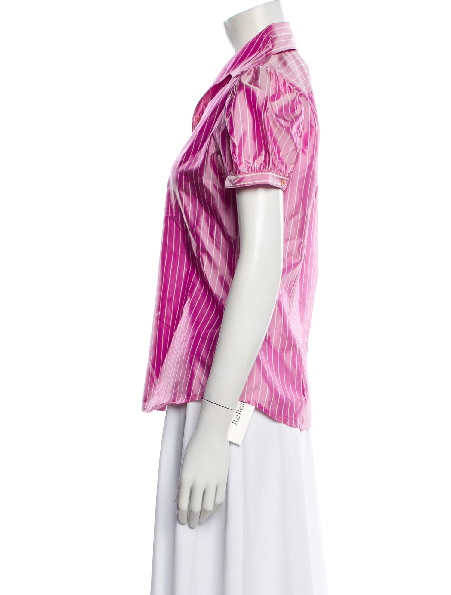 Ralph Lauren Black Label Silk Striped Blouse