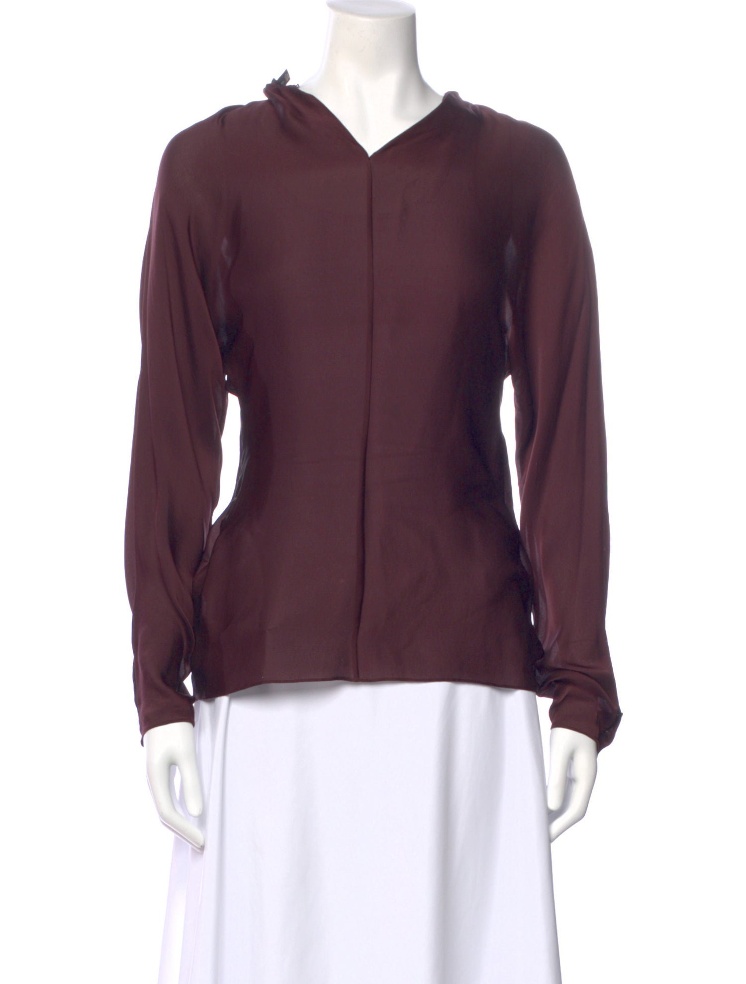 Ralph Lauren Black Label Silk V-Neck Blouse w/ Tags