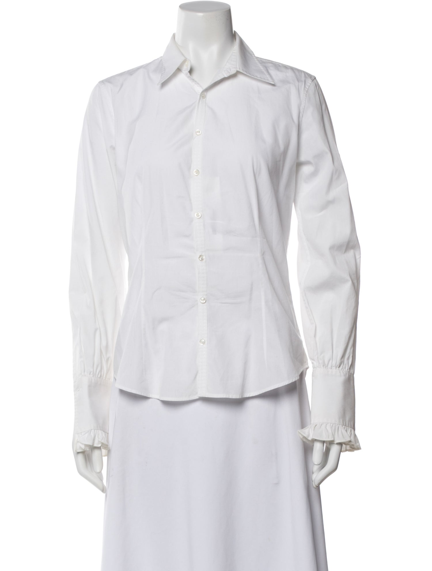 Ralph Lauren Black Label Long Sleeve Button-Up Top