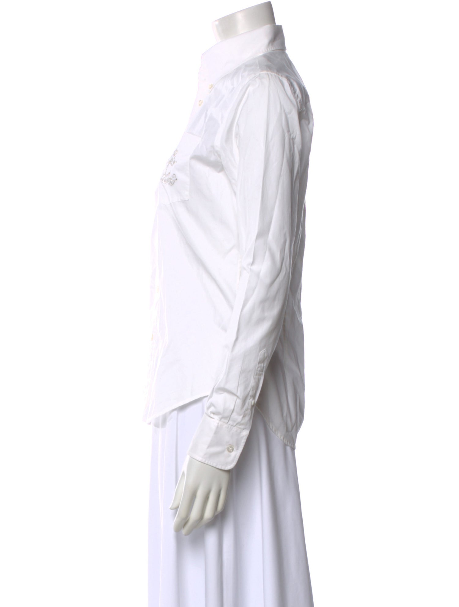 Ralph Lauren Black Label Long Sleeve Button-Up Top