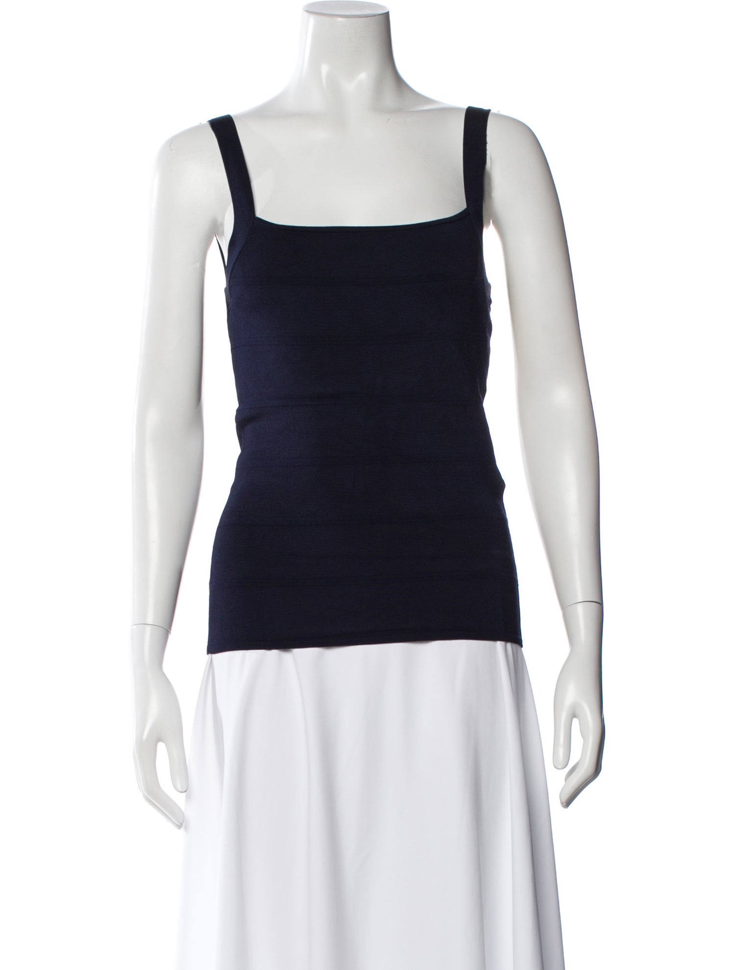 Ralph Lauren Black Label Square Neckline Sleeveless Top