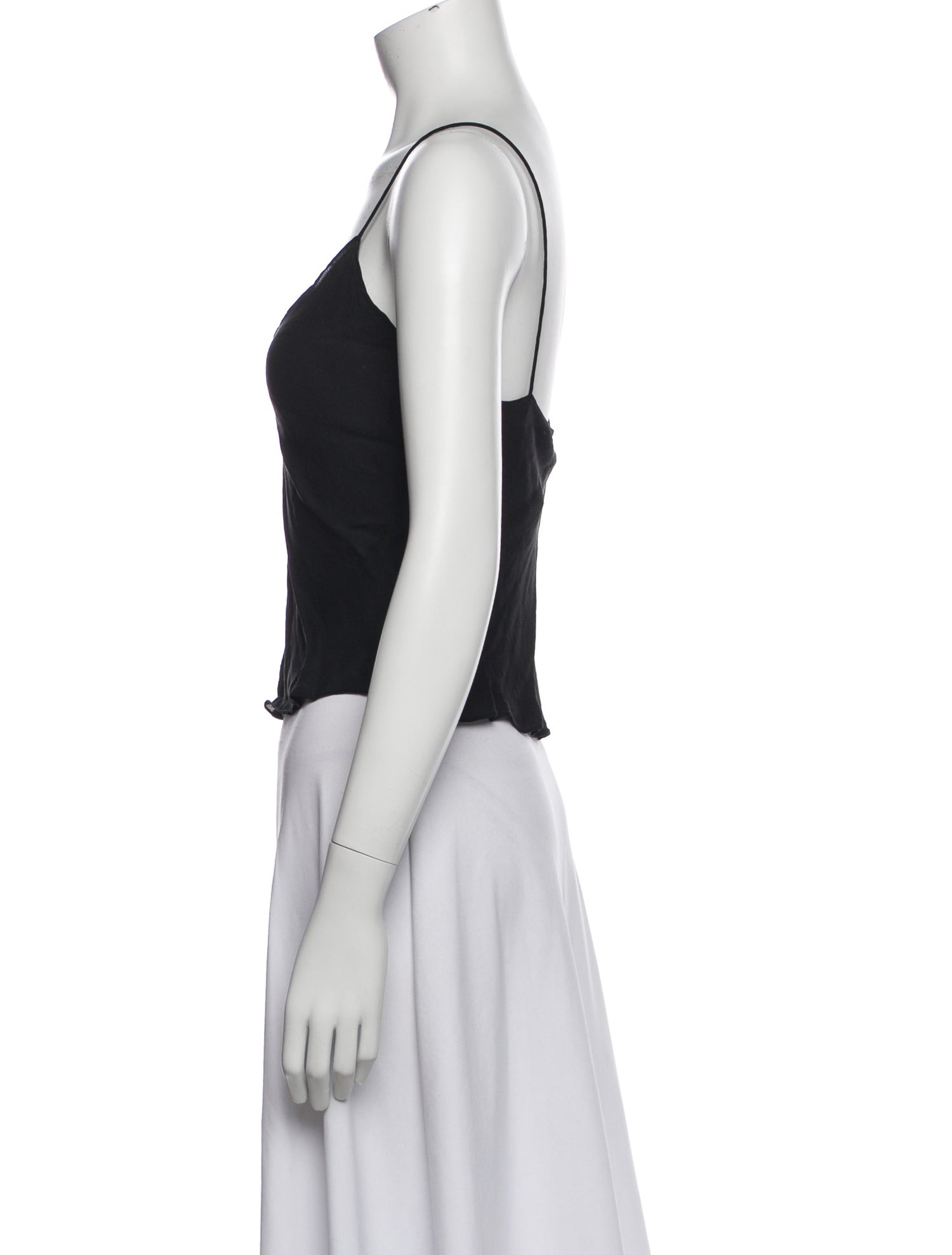 Ralph Lauren Black Label Silk V-Neck Top