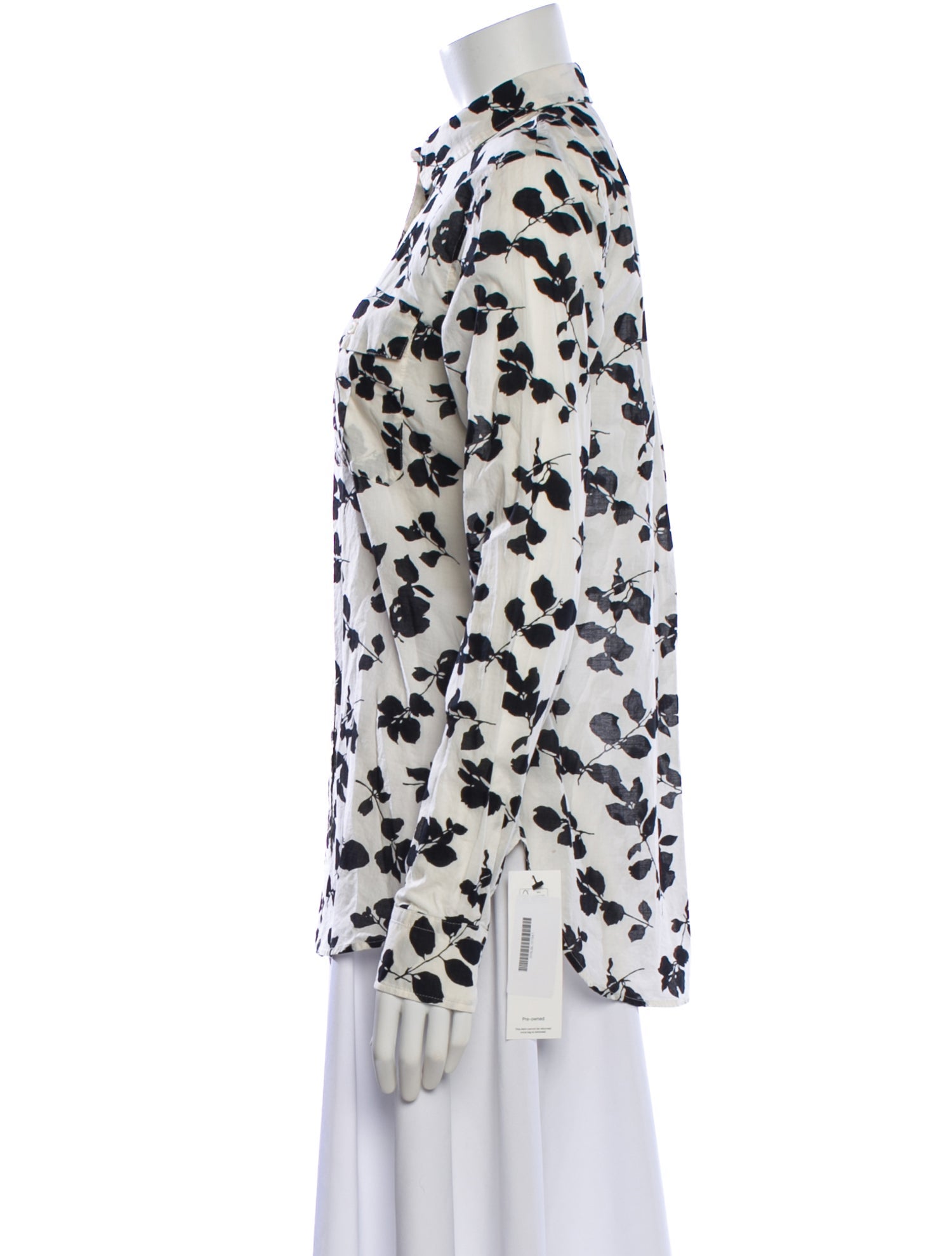 Ralph Lauren Black Label Floral Print Long Sleeve Top