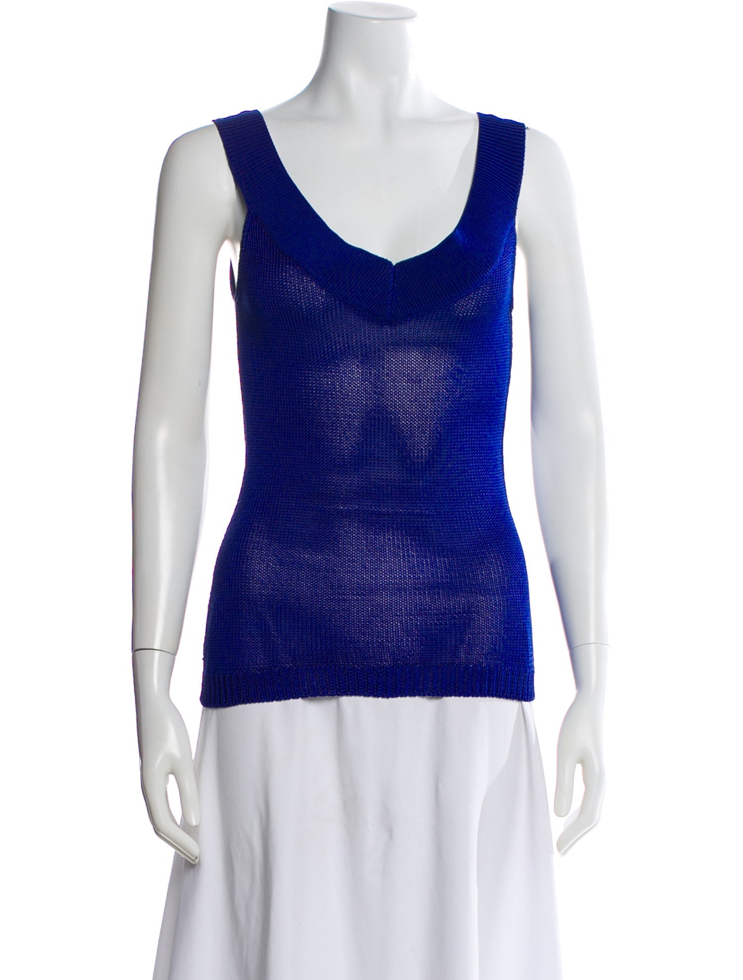 Ralph Lauren Black Label Silk V-Neck Top