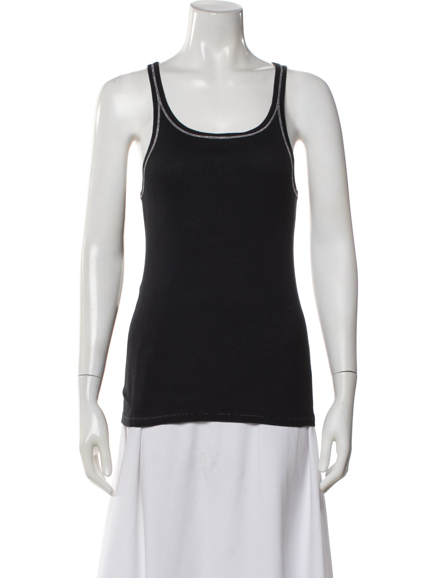 Ralph Lauren Black Label Scoop Neck Sleeveless Top