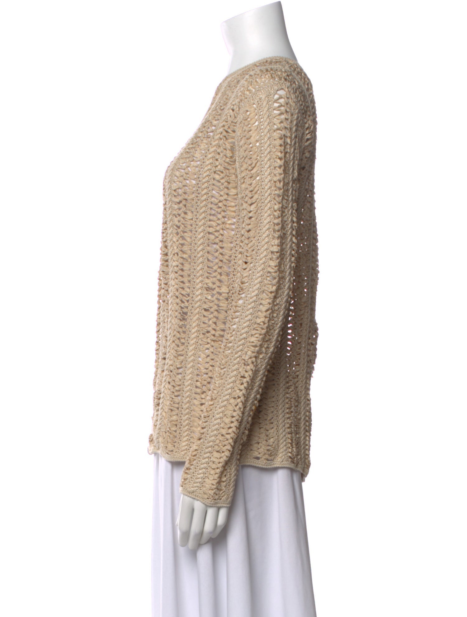 Ralph Lauren Black Label Patterned Mock Neck Top