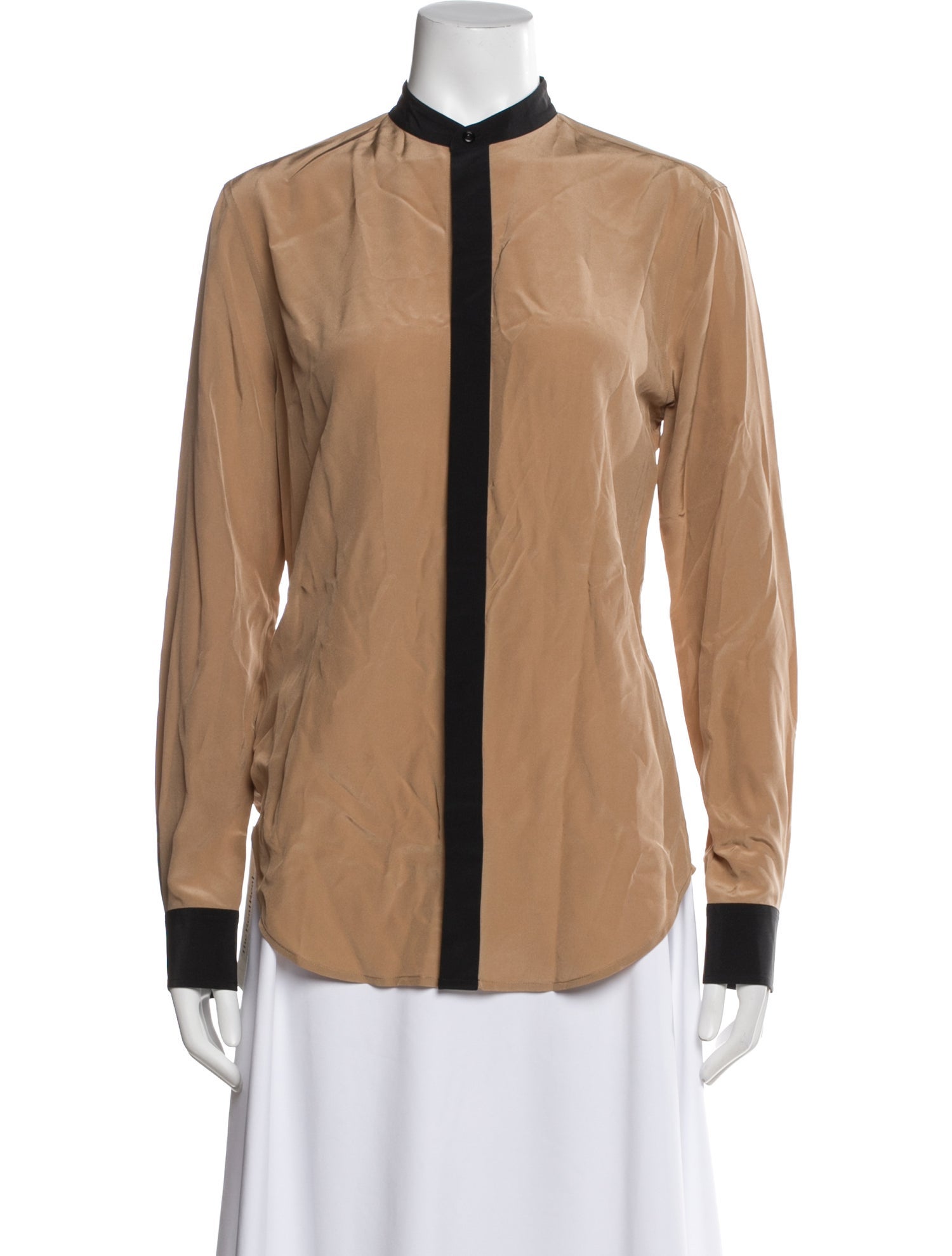 Ralph Lauren Black Label Silk Long Sleeve Blouse