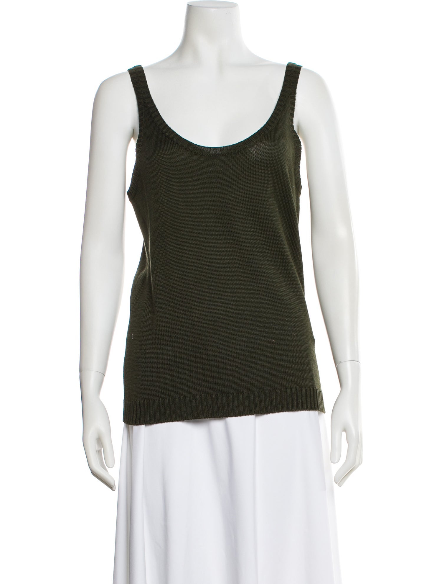 Ralph Lauren Black Label Silk Scoop Neck Top