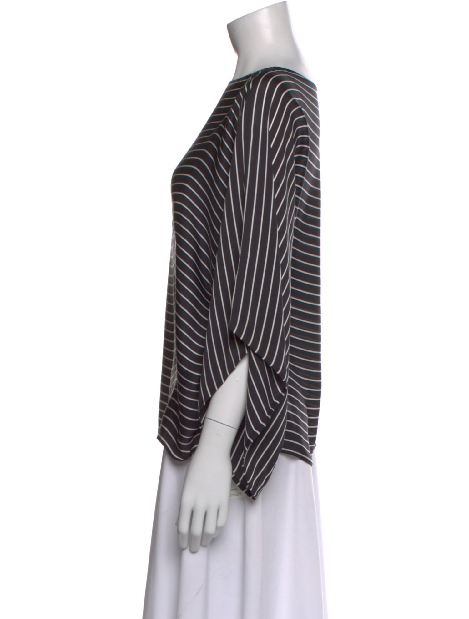 Ralph Lauren Black Label Silk Striped Top