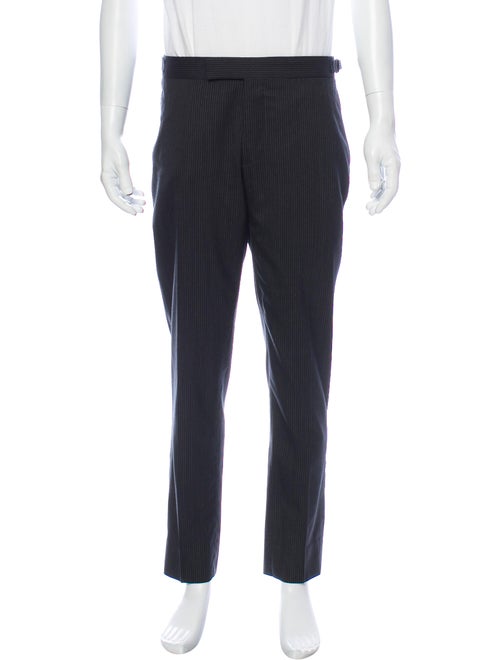 Ralph Lauren Black Label Striped Dress Pants Black