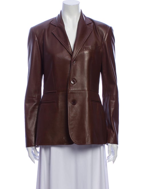 Ralph Lauren Black Label Vintage Leather Blazer Bl