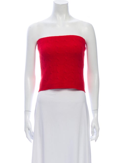 Ralph Lauren Black Label Cashmere One-Shoulder Swe