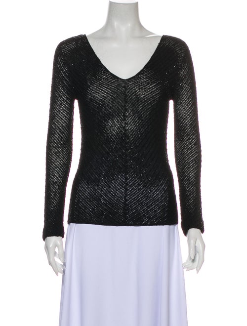 Ralph Lauren Black Label V-Neck Sweater Black