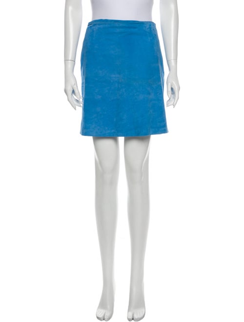 Ralph Lauren Black Label Lamb Leather Mini Skirt B
