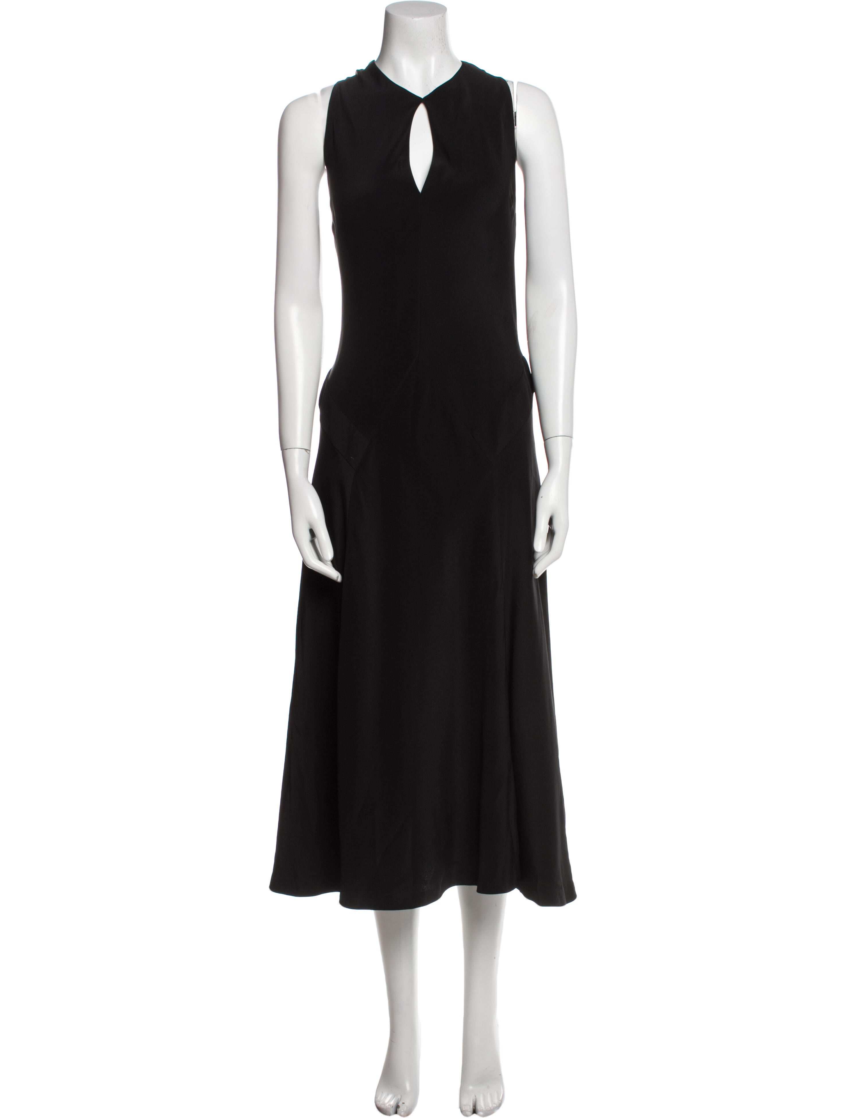 Ralph Lauren Black Label Silk Long Dress - Black Dresses, Clothing ...