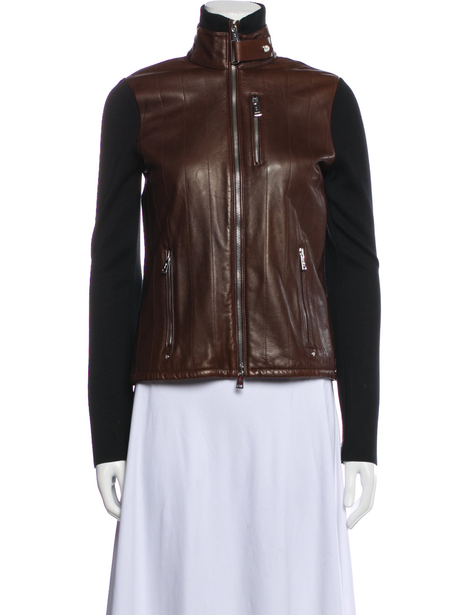 Ralph Lauren Black Label Biker Jacket - Brown Jackets, Clothing ...
