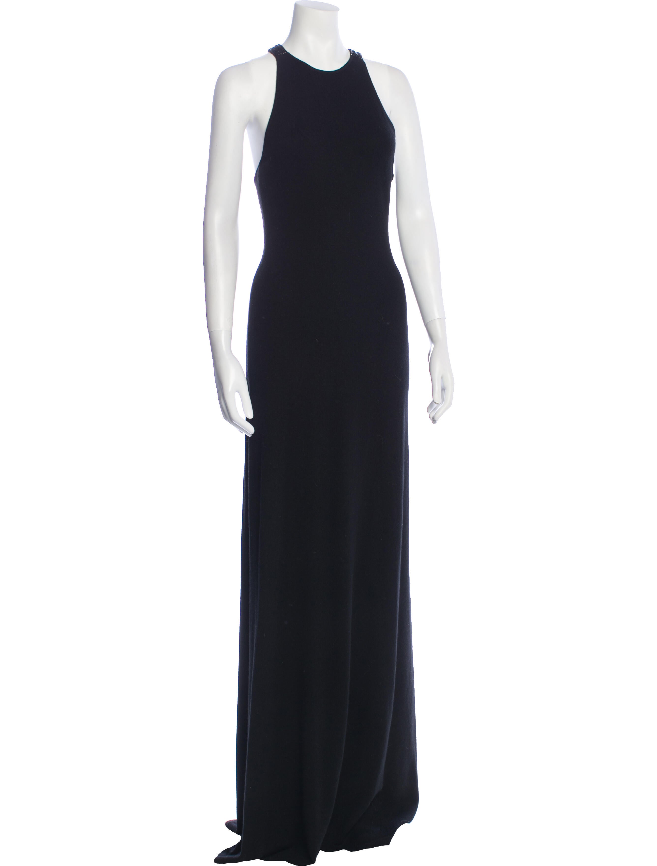 Ralph Lauren Black Label Cashmere Long Dress - Black Dresses, Clothing ...