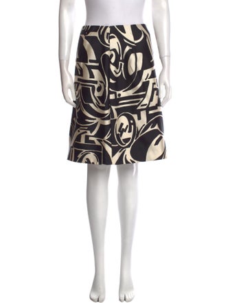 Ralph Lauren Black Label Silk Knee-Length Skirt