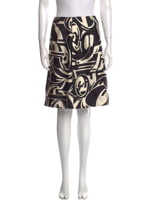 Ralph Lauren Black Label Silk Knee-Length Skirt