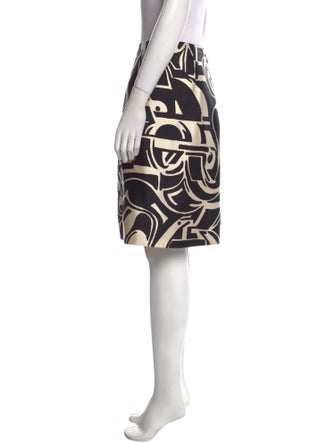 Ralph Lauren Black Label Silk Knee-Length Skirt