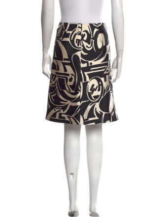 Ralph Lauren Black Label Silk Knee-Length Skirt