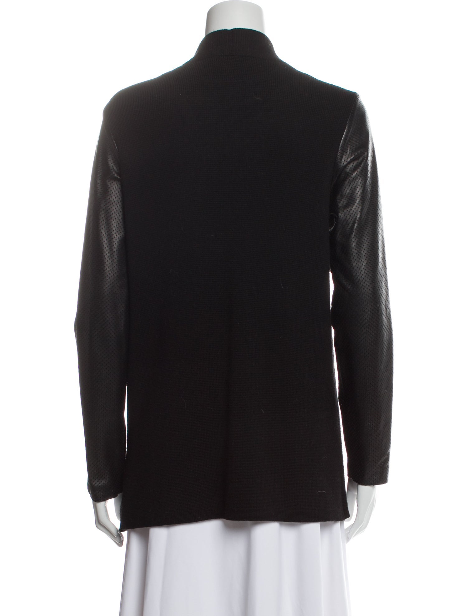 Ralph Lauren Black Label Lambskin Plunge Neckline Sweater