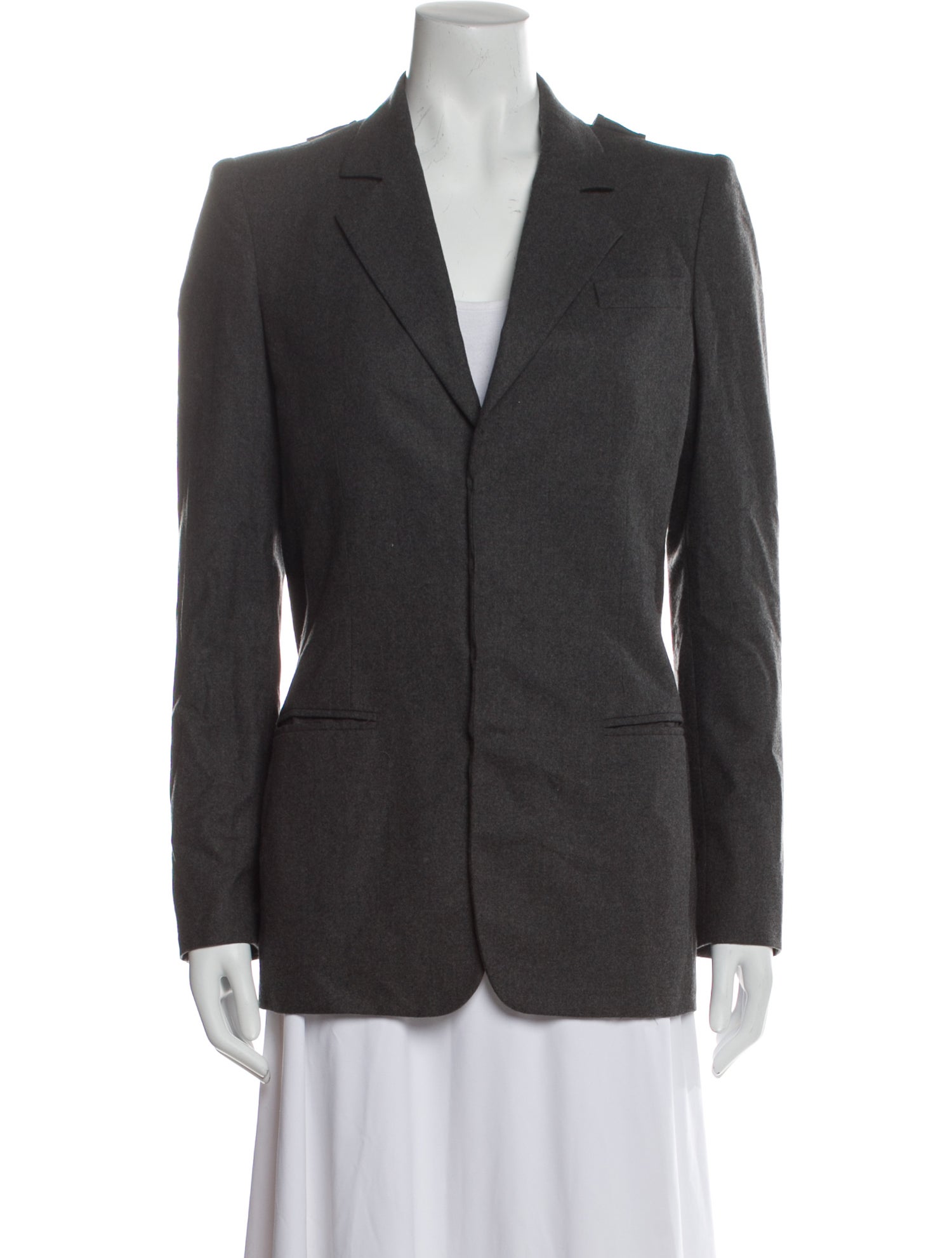 Ralph Lauren Black Label Lambskin Plunge Neckline Sweater