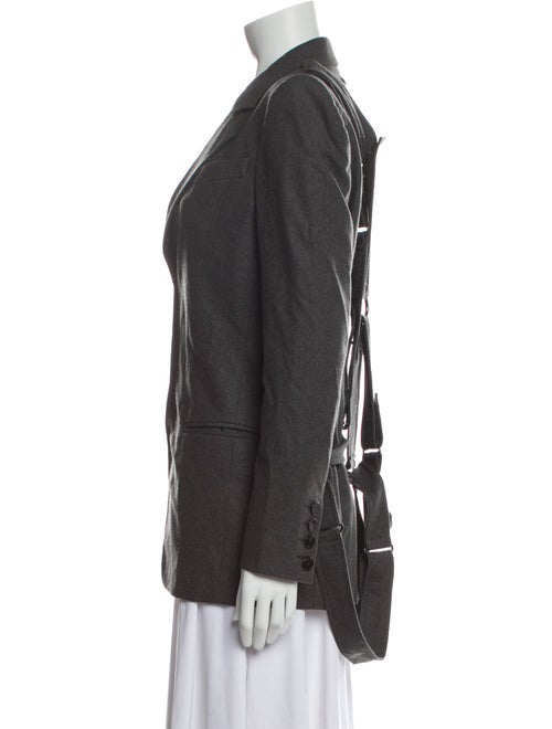 Ralph Lauren Black Label Lambskin Plunge Neckline Sweater