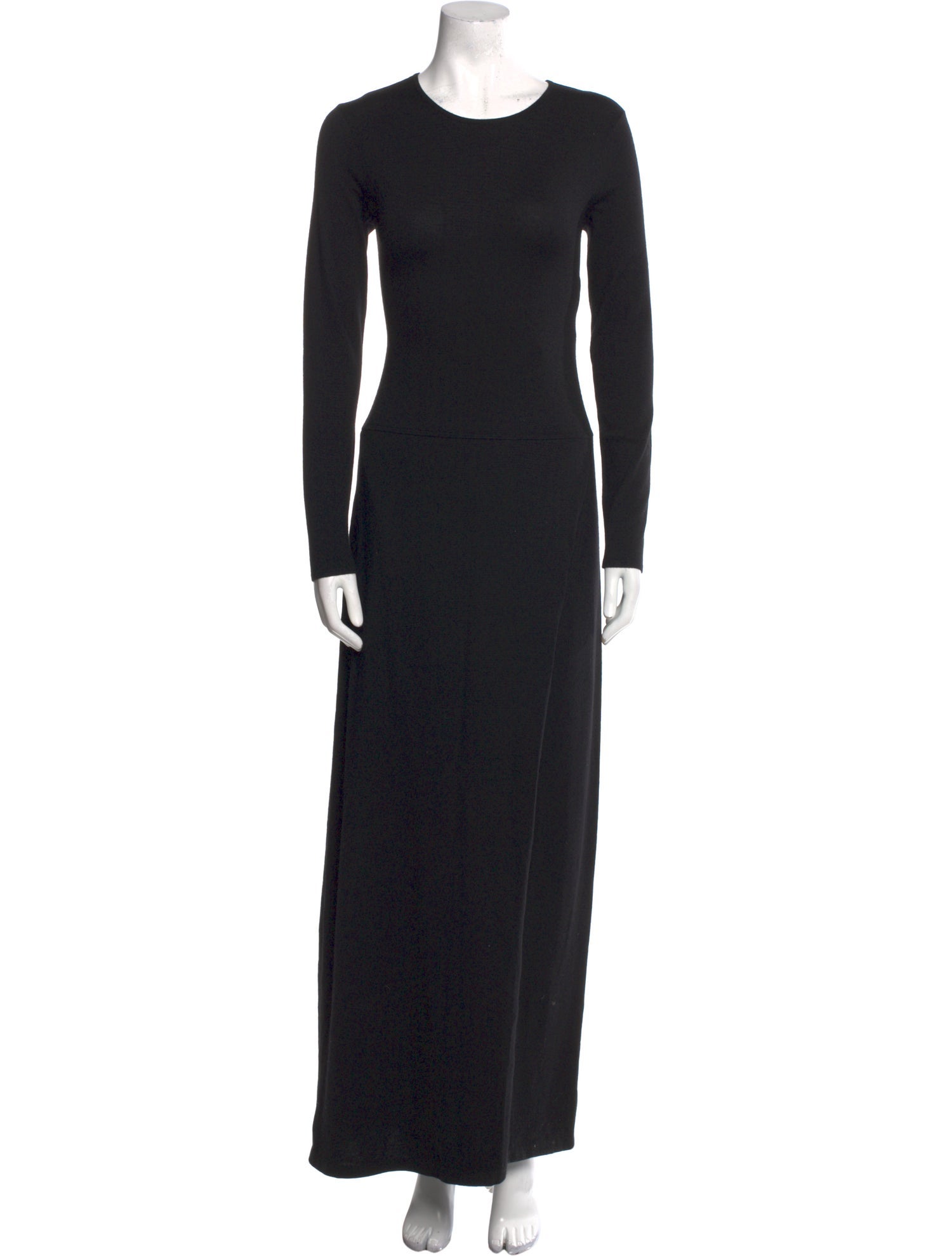 Ralph Lauren Black Label Cashmere Long Dress - Black Dresses, Clothing ...