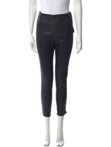 Ralph Lauren Black Label Pants Lamb Leather Skinny Leg US 4 | S