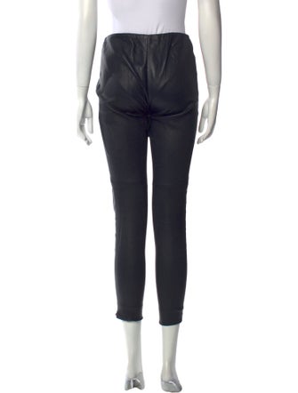 Ralph Lauren Black Label Lamb Leather Skinny Leg Pants