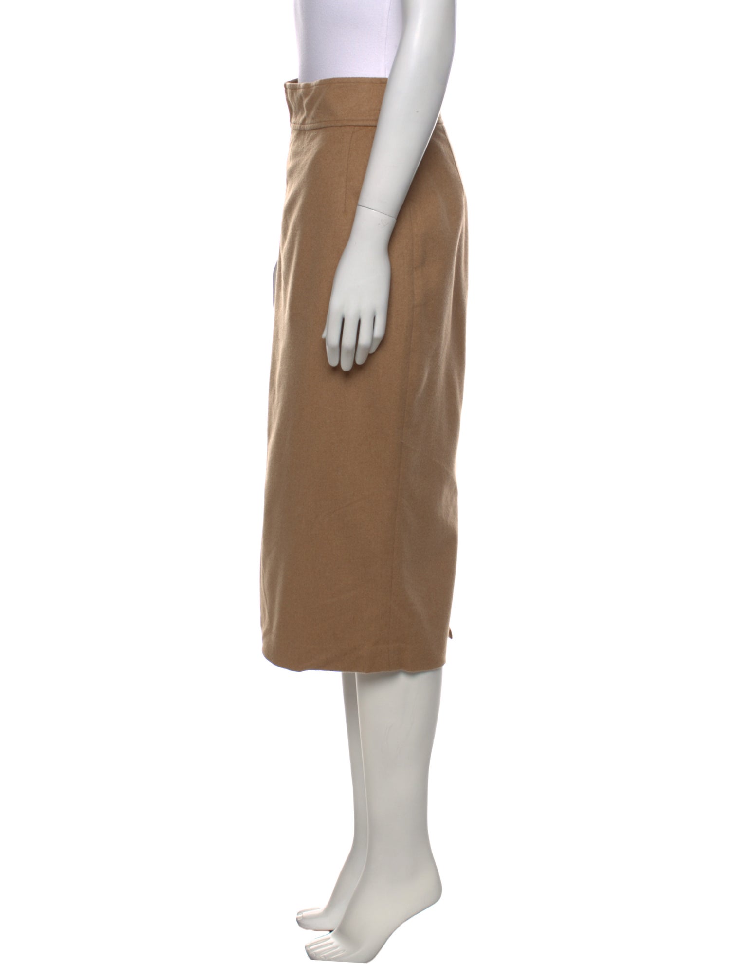 Ralph Lauren Black Label Camel Hair Midi Length Skirt