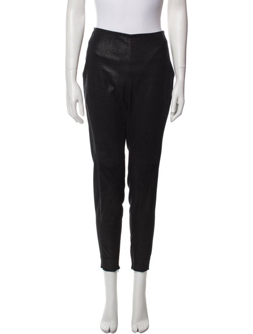 Ralph Lauren Black Label Lamb Leather Skinny Leg Pants