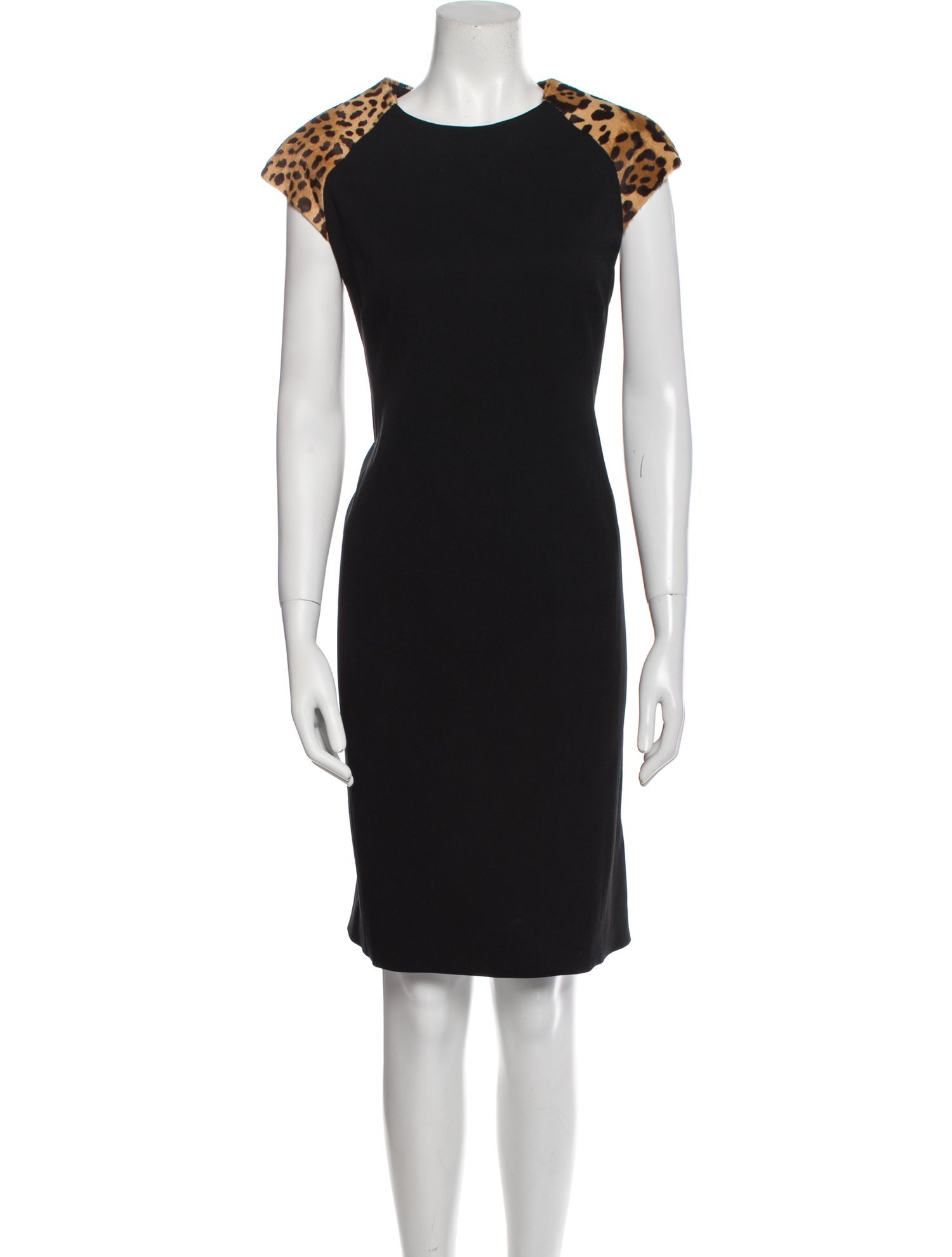 Ralph Lauren Black Label Virgin Wool Knee-Length Dress