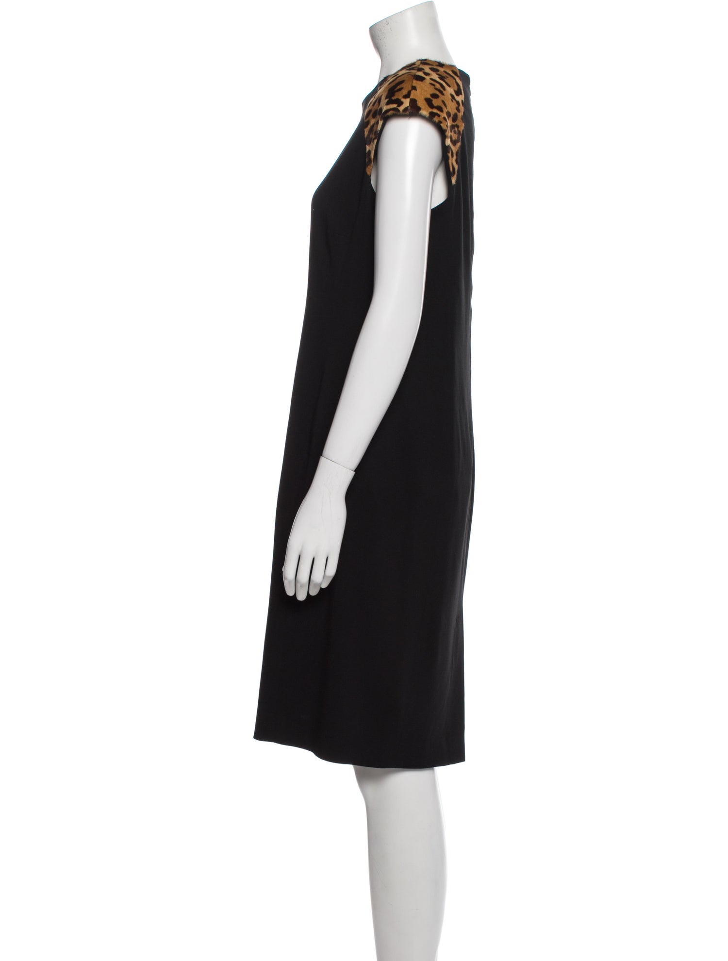 Ralph Lauren Black Label Virgin Wool Knee-Length Dress