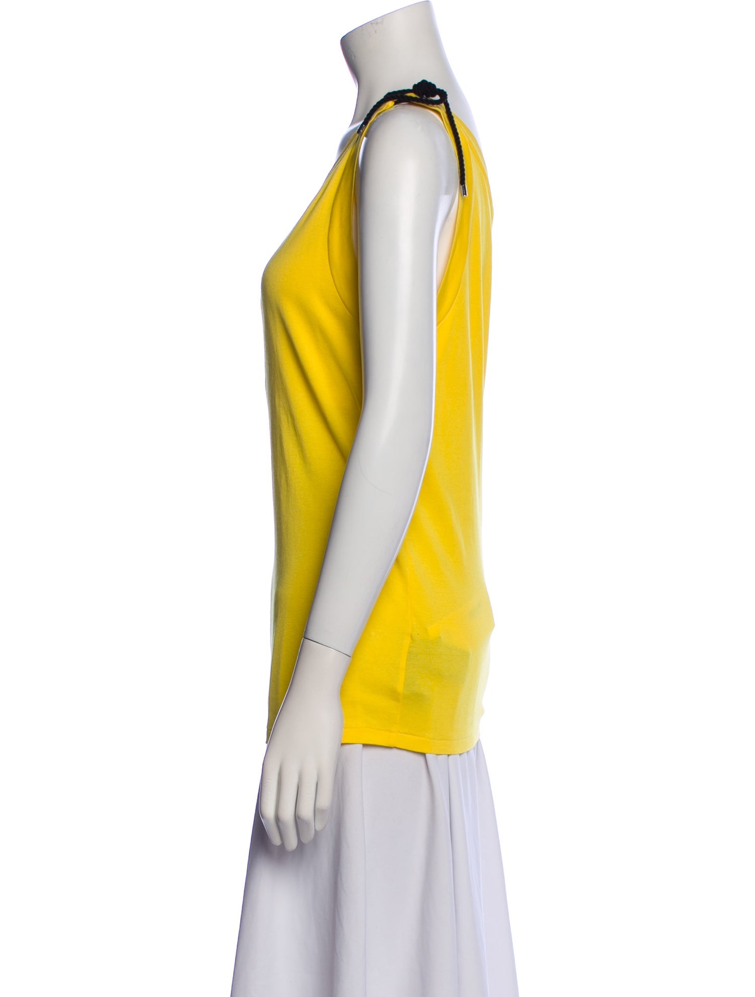 Ralph Lauren Black Label One-Shoulder Sleeveless Top