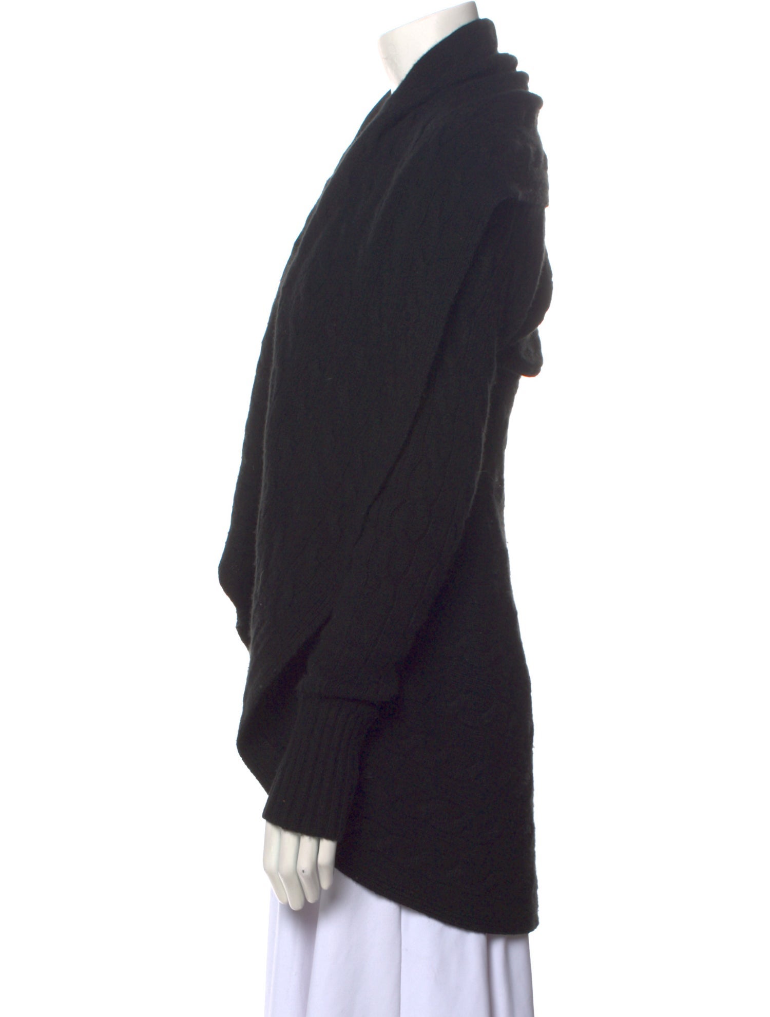 Ralph Lauren Black Label Cashmere Open Front Sweater