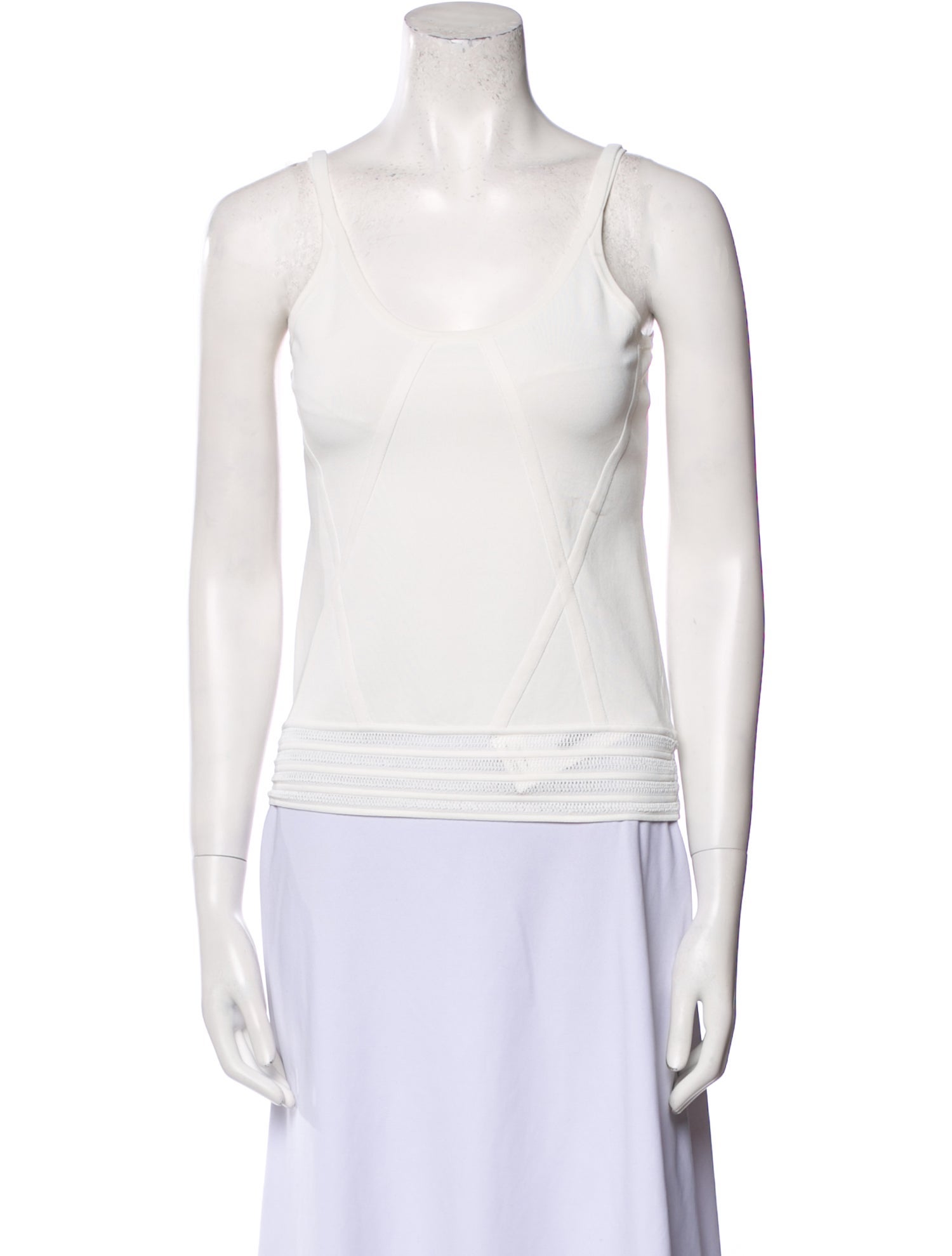 Ralph Lauren Black Label Scoop Neck Sleeveless Top