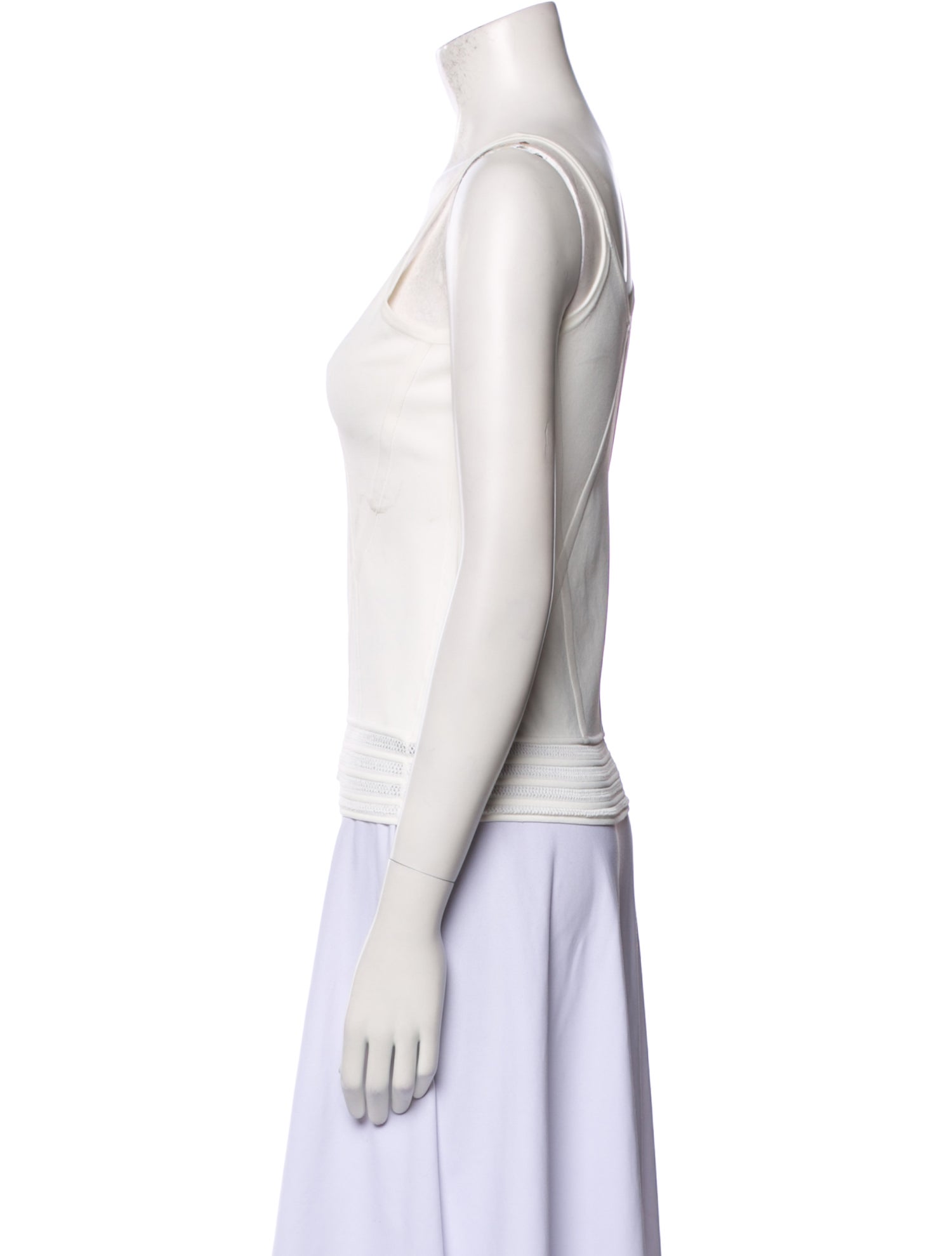 Ralph Lauren Black Label Scoop Neck Sleeveless Top