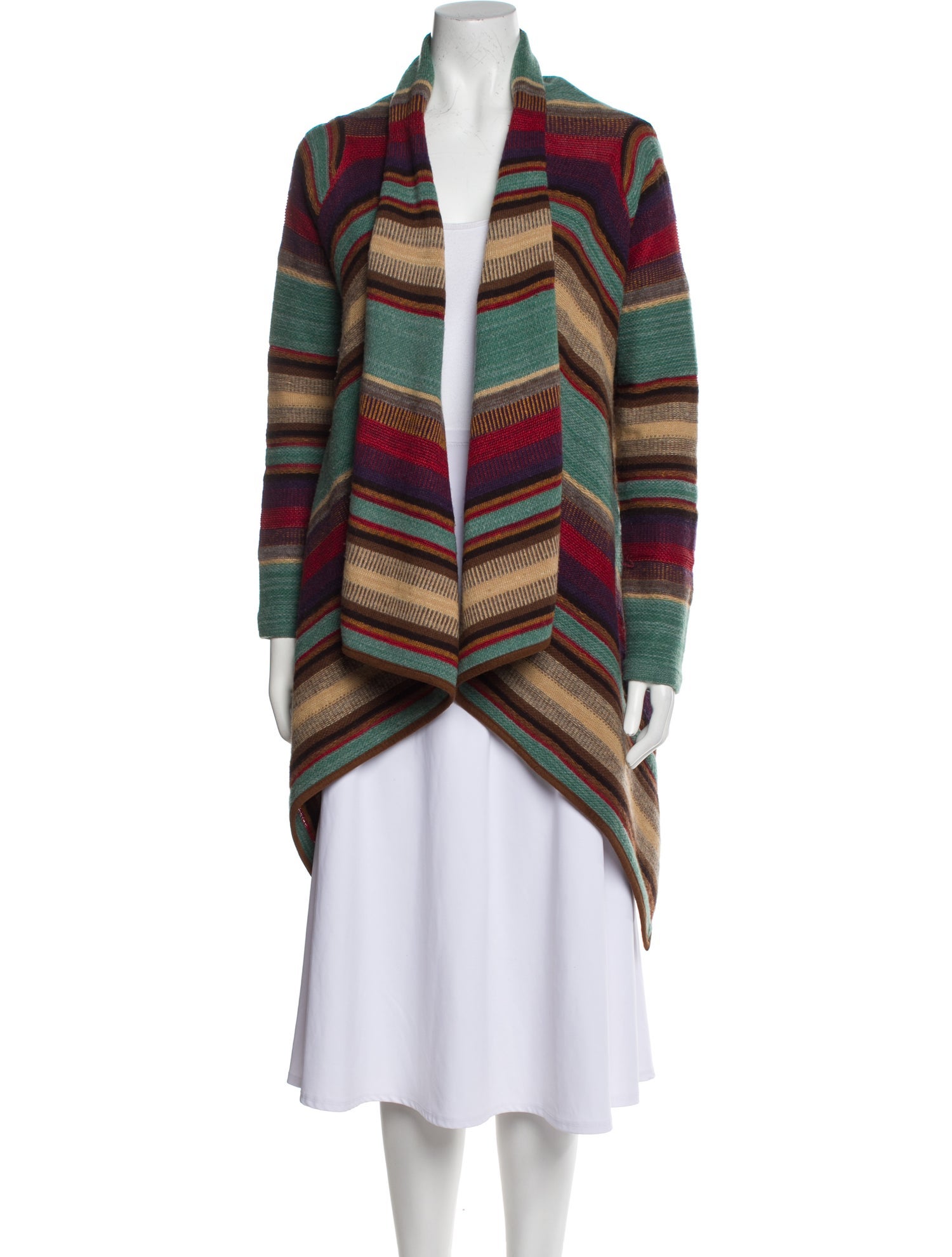 Lauren Ralph Lauren Striped V-Neck Sweater