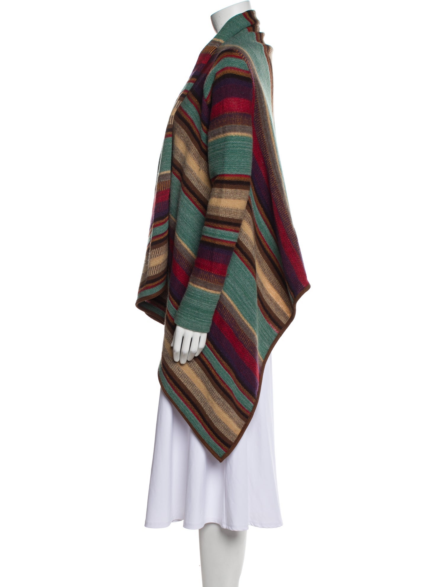 Lauren Ralph Lauren Striped V-Neck Sweater