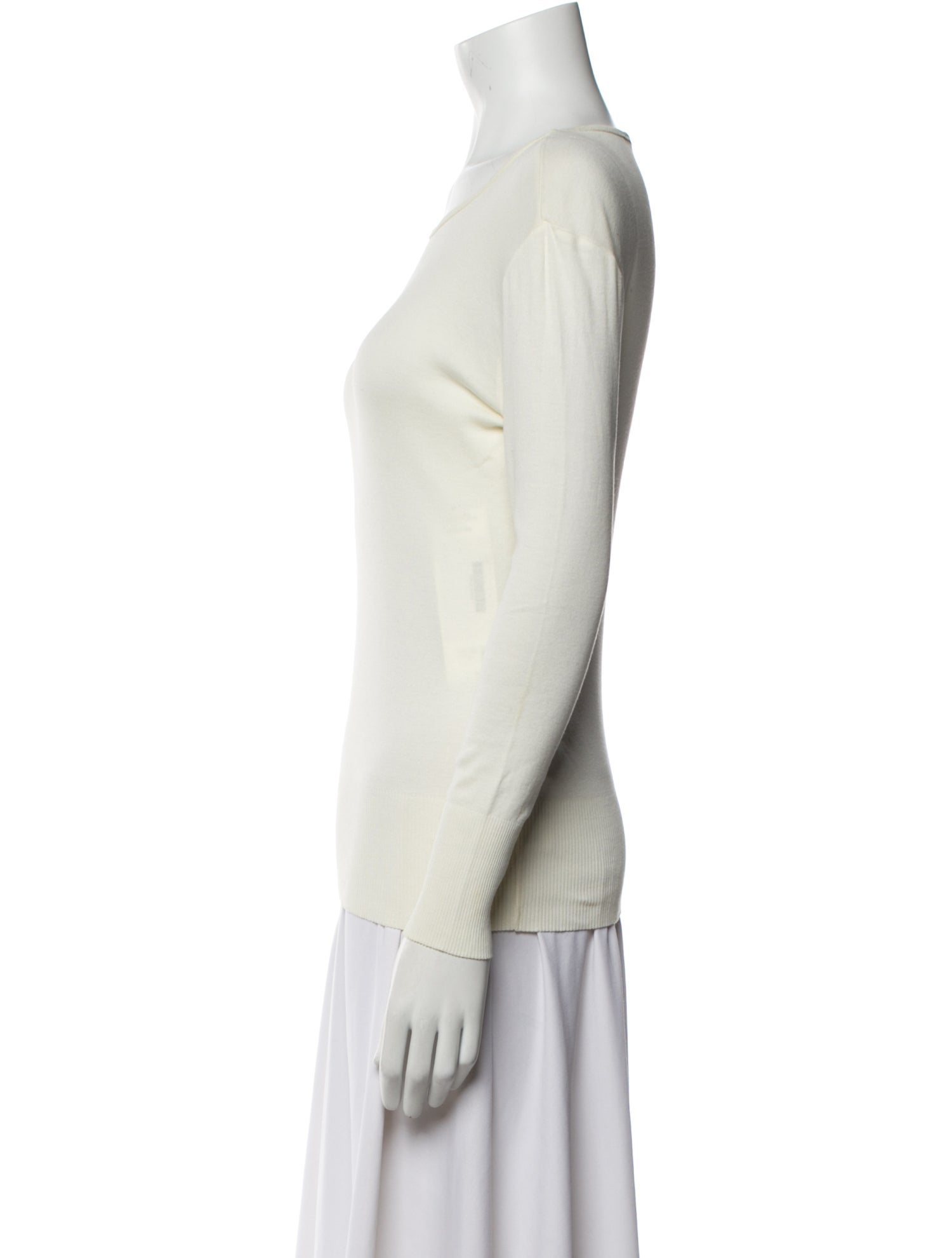 Ralph Lauren Black Label Bateau Neckline Long Sleeve Top