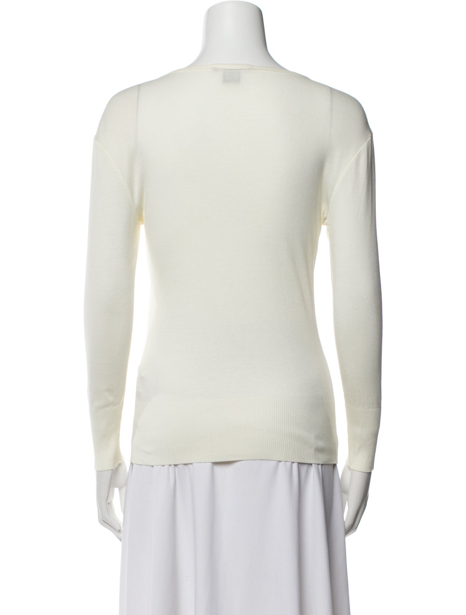 Ralph Lauren Black Label Bateau Neckline Long Sleeve Top