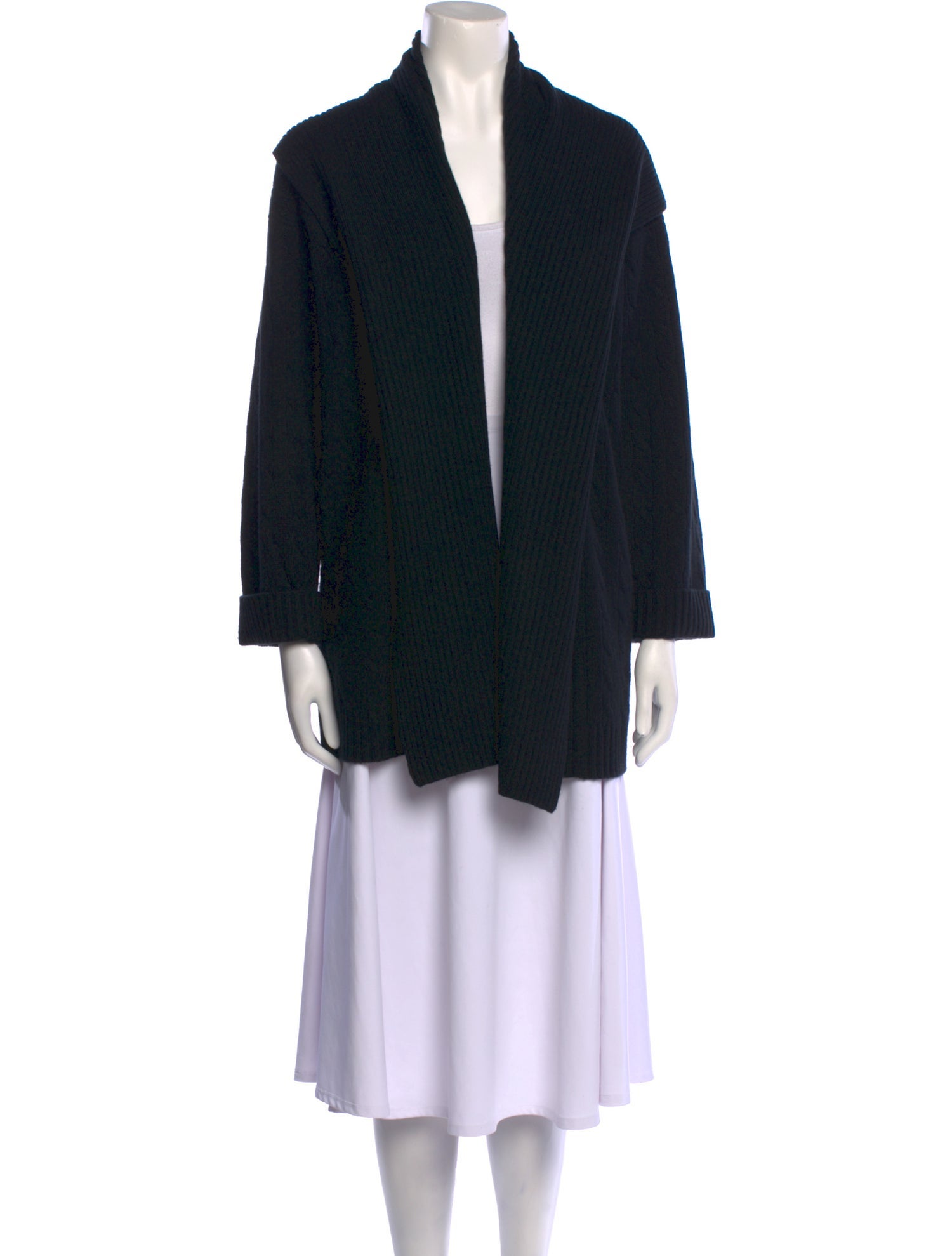 Ralph Lauren Black Label Cashmere Open Front Sweater