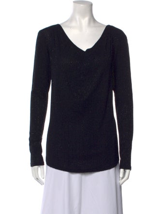 Ralph Lauren Black Label Cowl Neck Long Sleeve Top