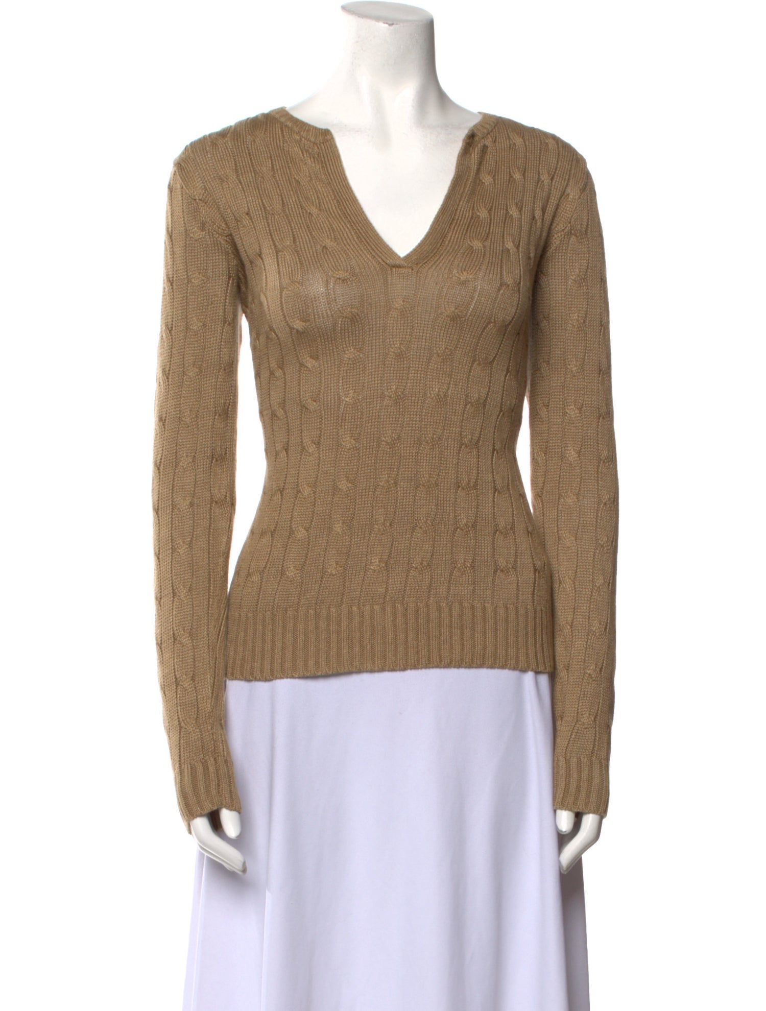 Ralph Lauren Black Label Linen V-Neck Sweater