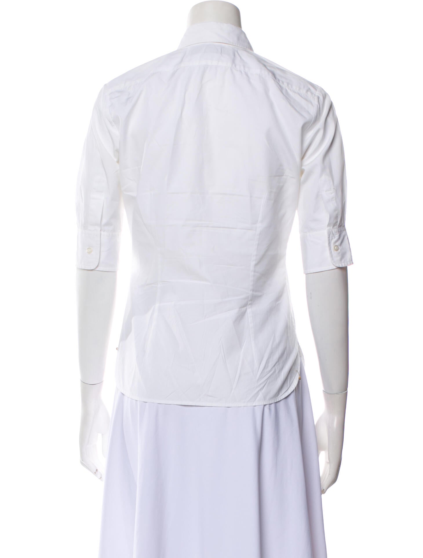 Ralph Lauren Black Label Short Sleeve Button-Up Top