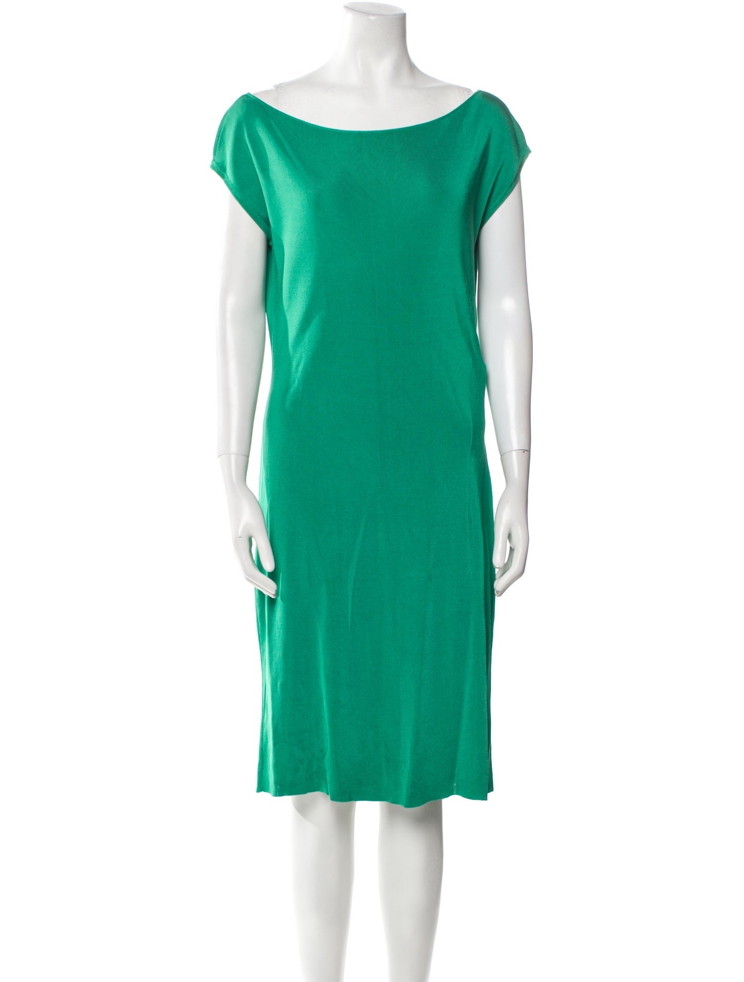 Ralph Lauren Black Label Bateau Neckline Knee-Length Dress