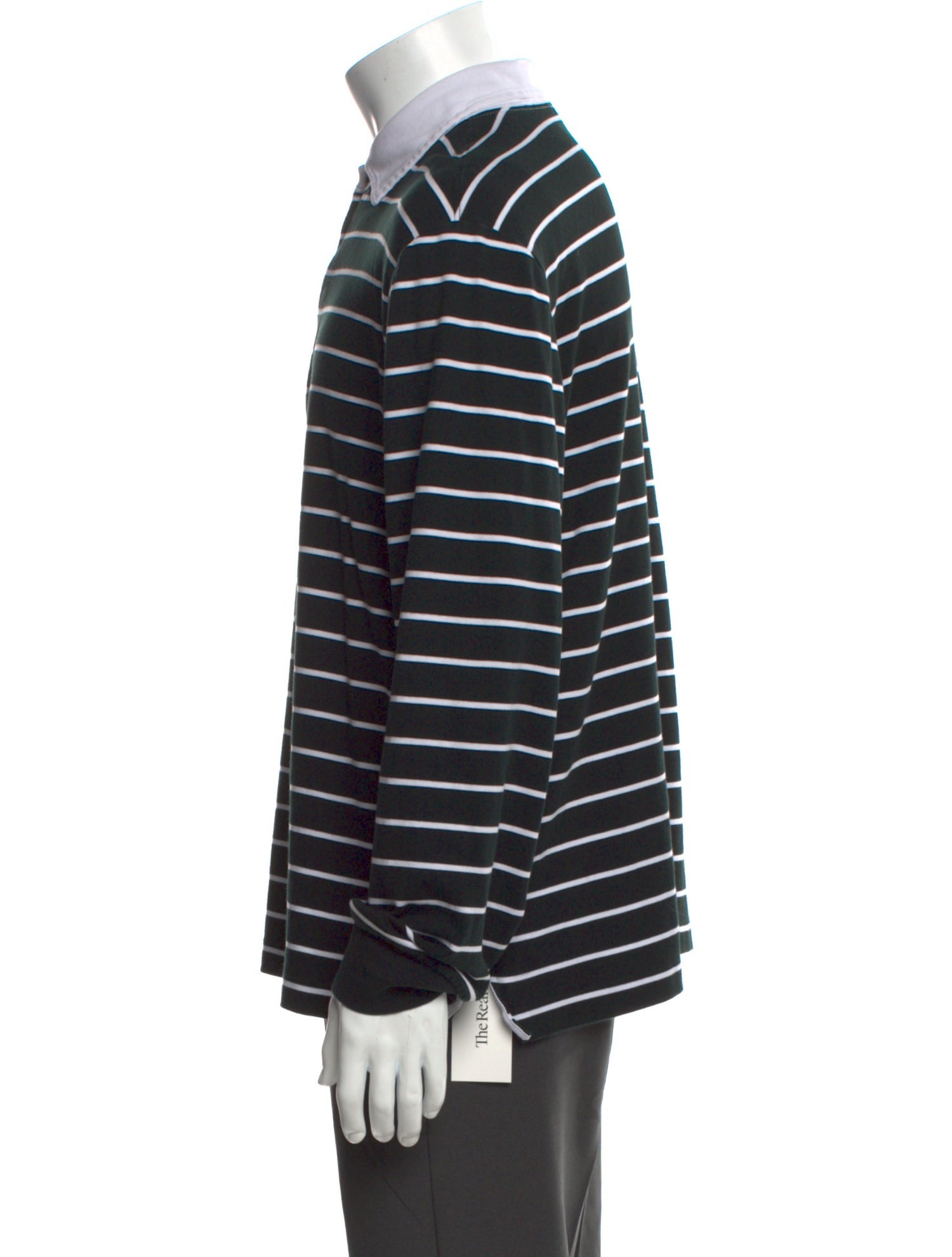 Ralph Lauren Black Label Striped Collar Polo Shirt