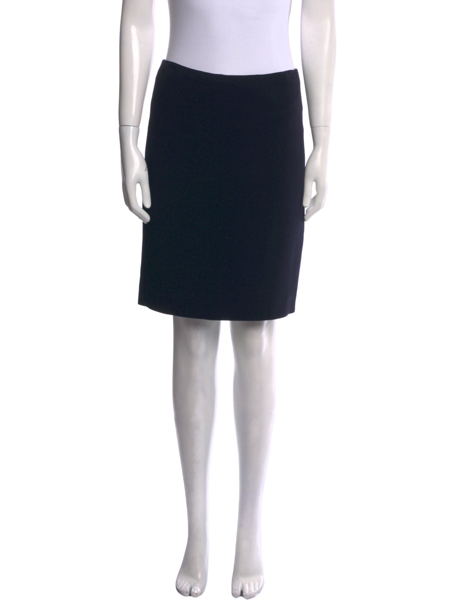 Ralph Lauren Black Label Fringe Trim Accent Knee-Length Skirt